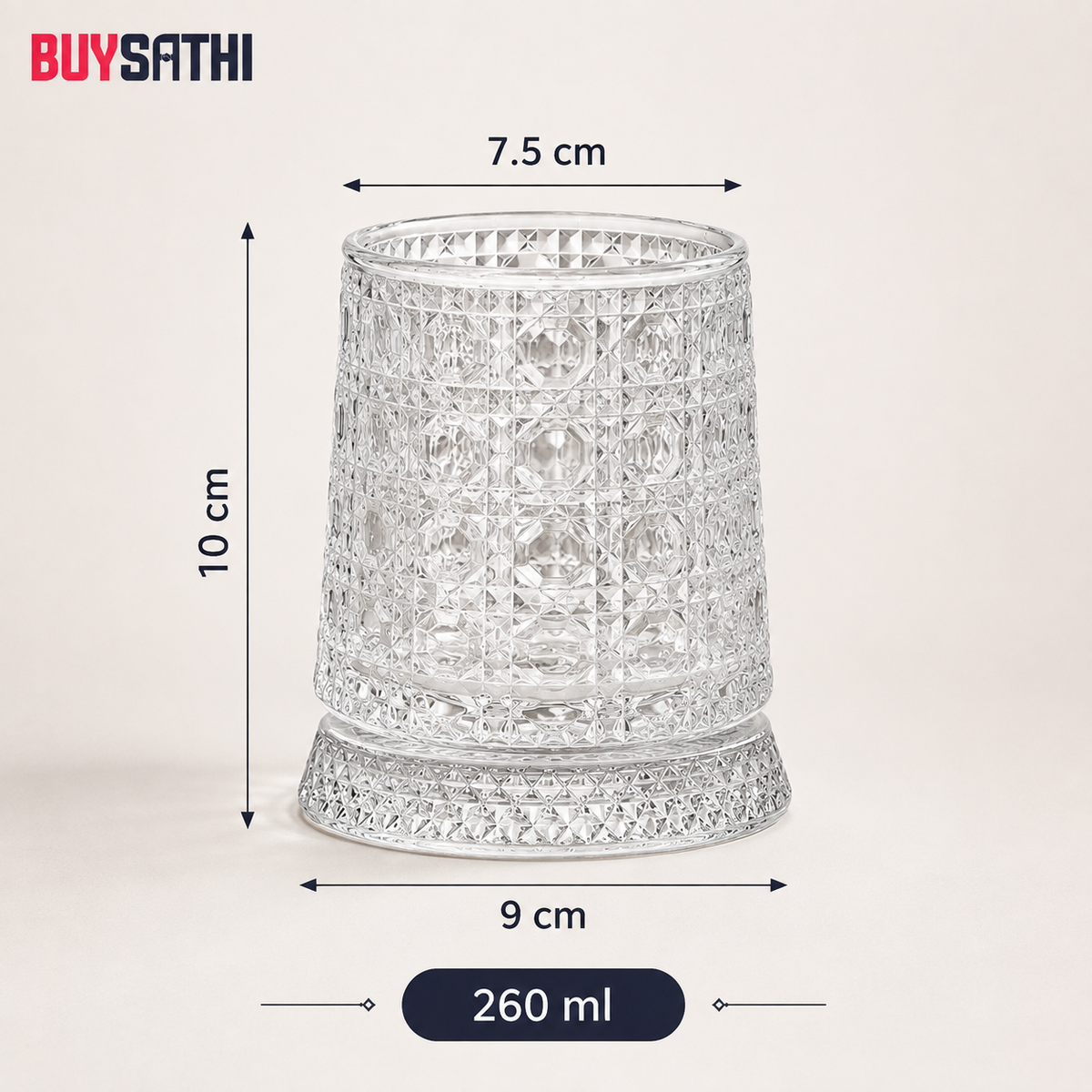 Luxury Rotating Whiskey Glass | Crystal Cut Spinning Whisky Glass with 360 Degree Rotating Coaster | Premium Barware Gift for Men & Whiskey Enthusiasts