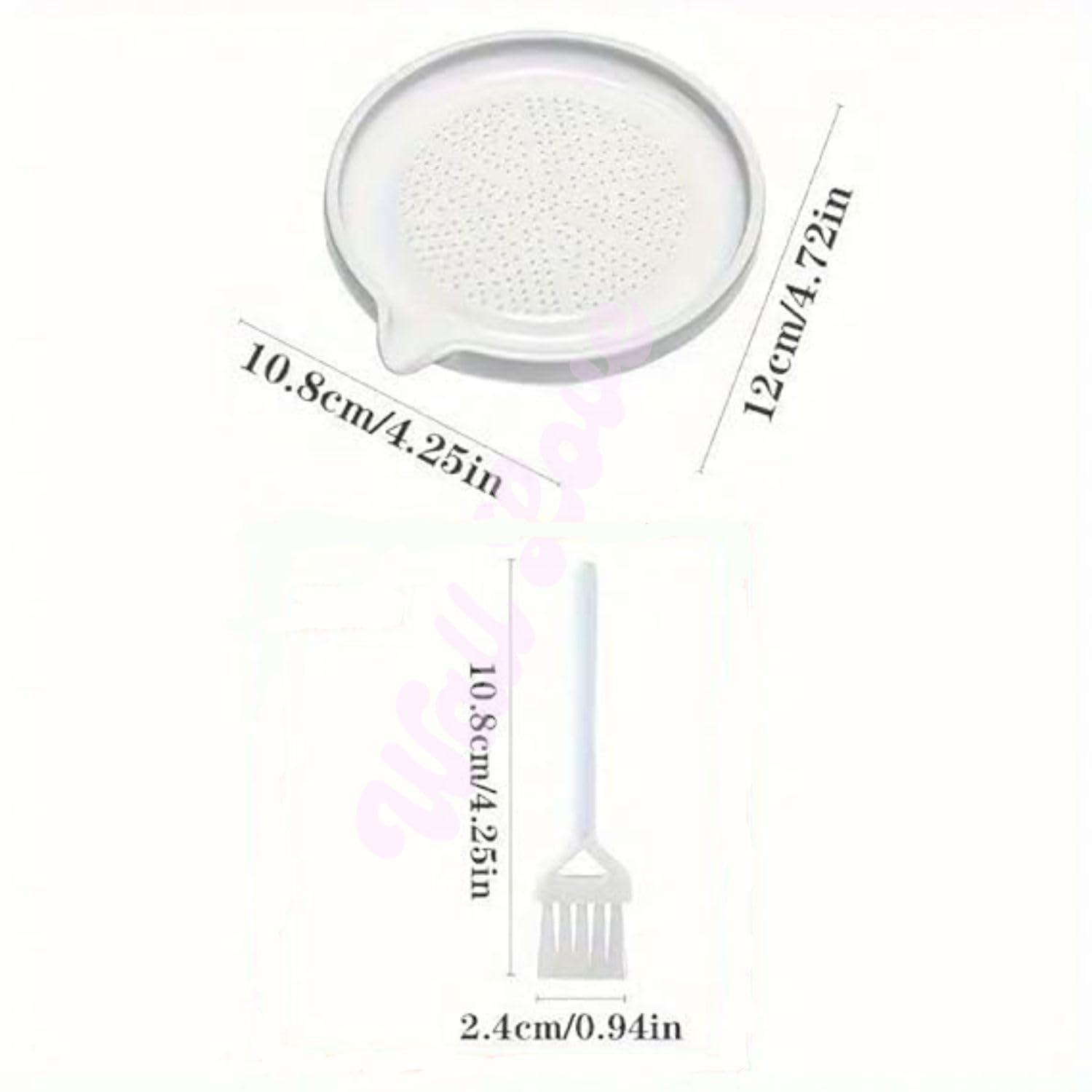 Garlic Crusher Ceramic Garlic Grater Plate