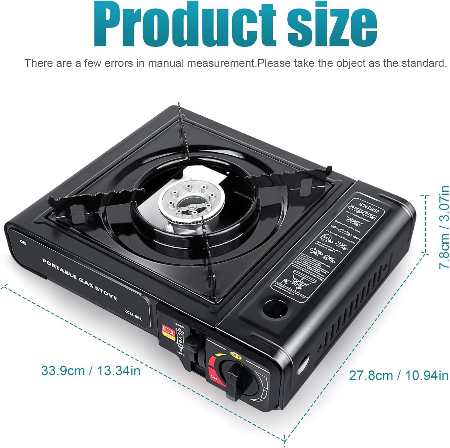 Portable Camping Gas Stove with Carry Case | Dual Fuel Butane & LPG Stove for Outdoor Cooking | Compact Travel Camping Stove for Hiking, Trekking, Picnic & Emergency Backup Cooking