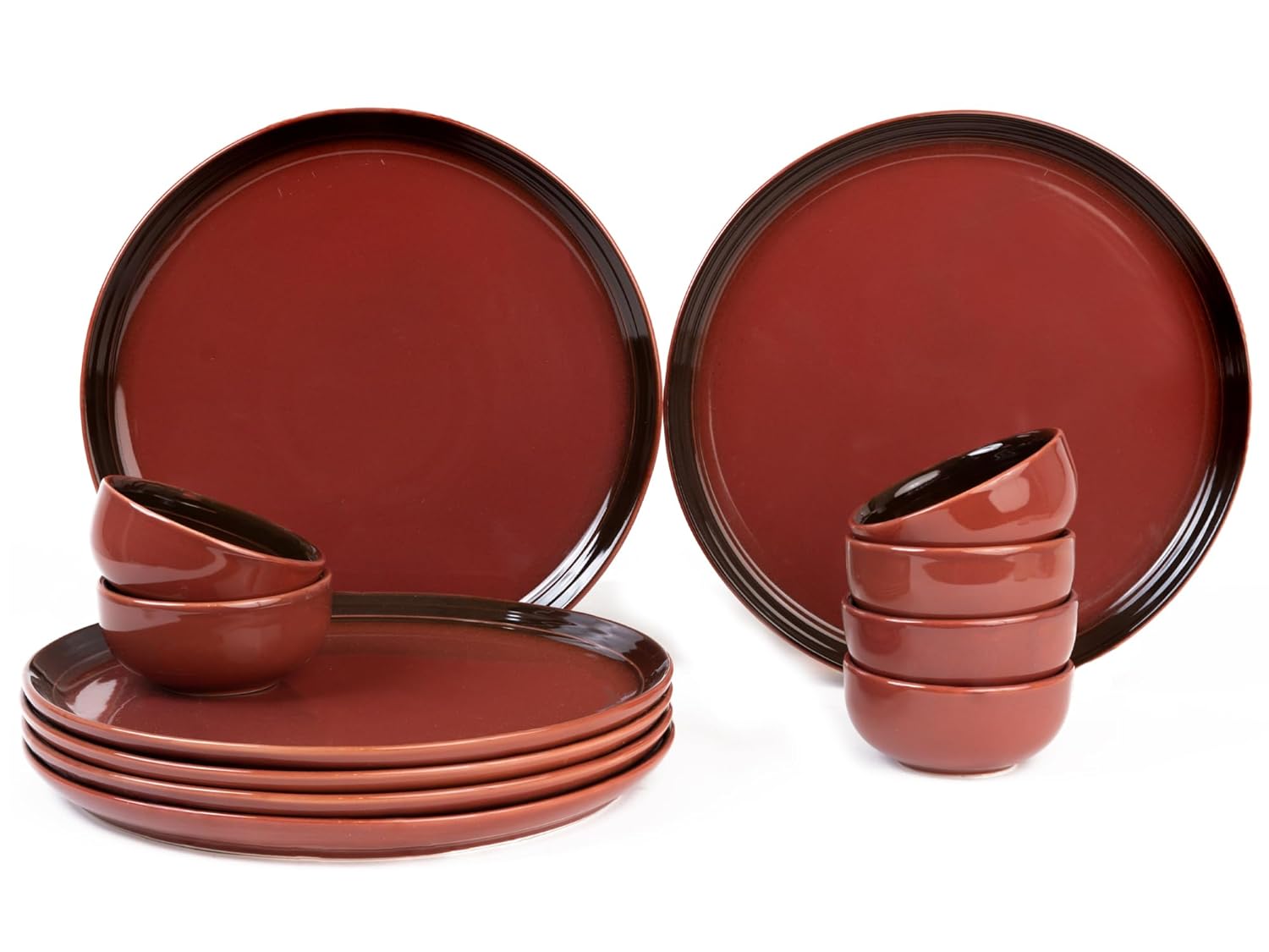 Bodhi House Handcrafted Stoneware Ceramic Dinner Set, 20 Pieces Dish Set Serving for 6, Microwave and Dishwasher Safe, Bone-ash Free, Crockery Set for Dining and Gifting, Ocean Green