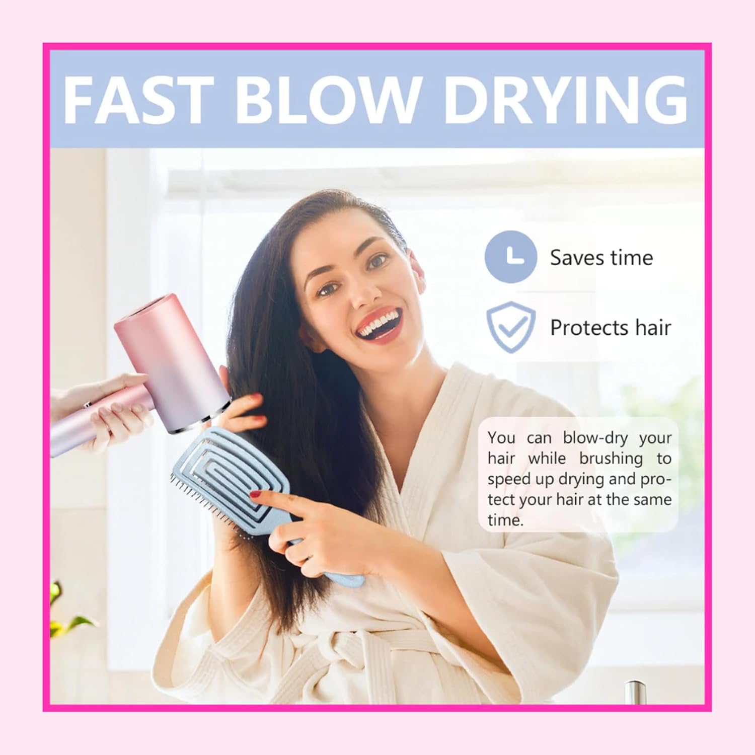 Premium 3D Detangling Hair Brush for Women & Men- Anti Hair Fall Comb for Curly, Wavy & Straight Hair | Hair Straightening Brush, Wet & Dry Styling Brush | Scalp Massager, Frizz Control & Tangle Free Grooming Brush