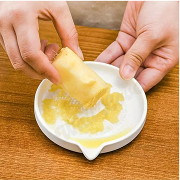 Garlic Crusher Ceramic Garlic Grater Plate