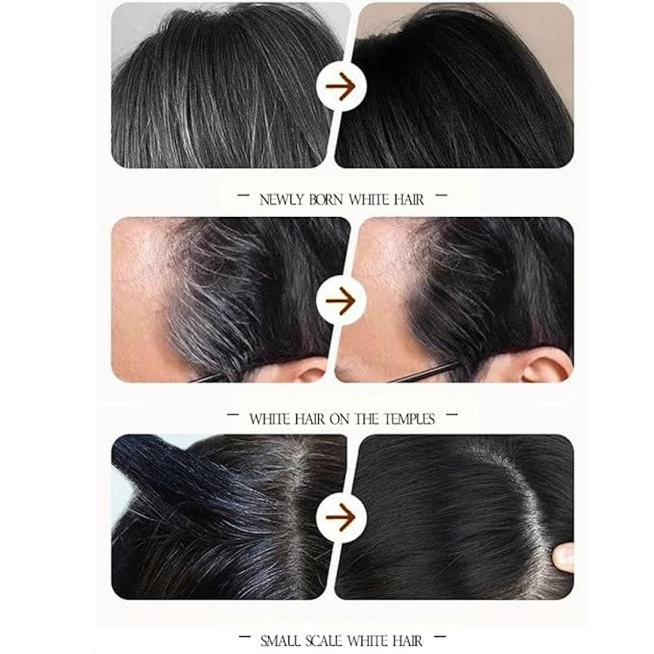 New Hair Color Comb Stick, Hairdressing Wand, Waterproof And Sweat-proof Instant Hair Dye Stick Grey Hair Coverage For Men & Women, Touch-Up With Comb Applicator, Easy Application