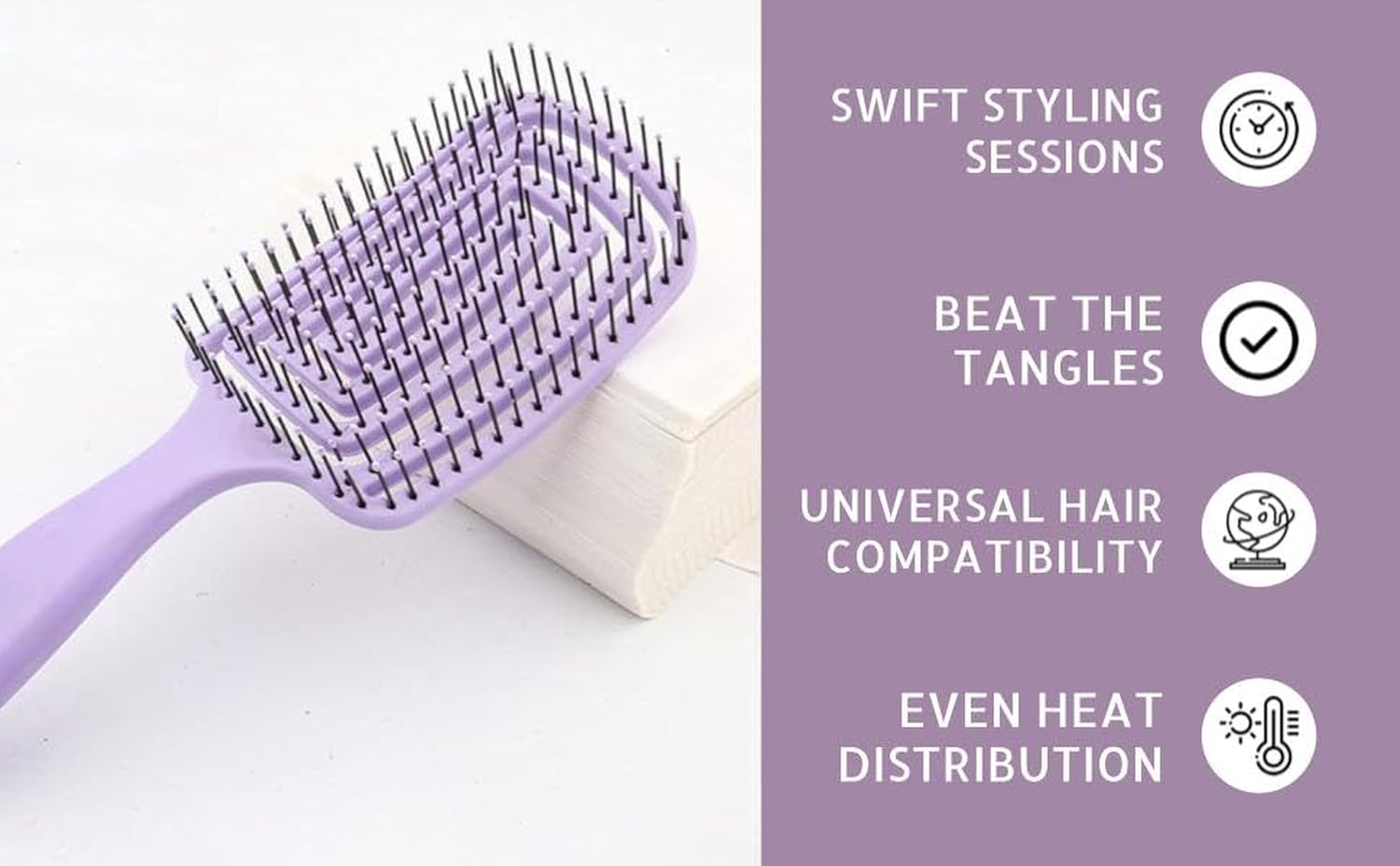 Premium 3D Detangling Hair Brush for Women & Men- Anti Hair Fall Comb for Curly, Wavy & Straight Hair | Hair Straightening Brush, Wet & Dry Styling Brush | Scalp Massager, Frizz Control & Tangle Free Grooming Brush