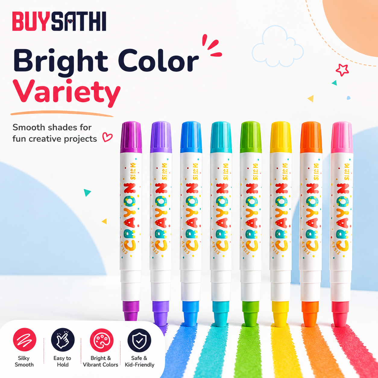12 Crayons Colour Set Washable Crayons Twistable Rolling Wax Color Pens for Kids Drawing Art Work Supplies Educational Gift
