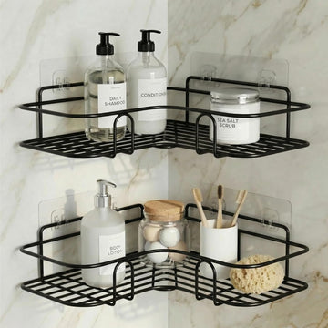 Bathroom Organiser Without Drill Set of 2